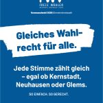 Wie soll der Metzinger Gemeinderat im Jahr 2029 gewählt werden? Wir, die Freien Wähler Metzingen haben im Gemeinderat beantragt, die sogenannte unechte Teilortswahl zur Kommunalwahl 2029 abzuschaffen. Unser Ziel: ein verständlicheres Wahlverfahren und eine gemeinsame Gemeinderatswahl für Metzingen, Neuhausen und Glems. Unser Ziel: mehr Transparenz, Gleichheit und eine zeitgemäße Bürgervertretung. Heute garantiert die unechte Teilortswahl eine feste Zahl von Gemeinderatssitzen für die drei Wohnbezirke: 17 für Metzingen, vier für Neuhausen und einen für Glems. Genau diese Garantie ist insbesondere in Glems ein wichtiges Argument für die Beibehaltung des bisherigen Systems.